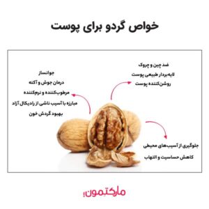 رازهایی در مورد خواص گردو برای پوست