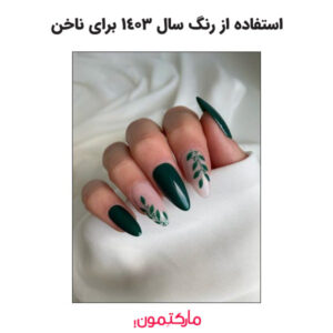 استفاده از رنگ سال 1403 برای ناخن