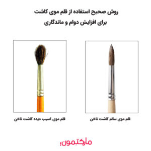 روش صحیح استفاده از قلم موی کاشت