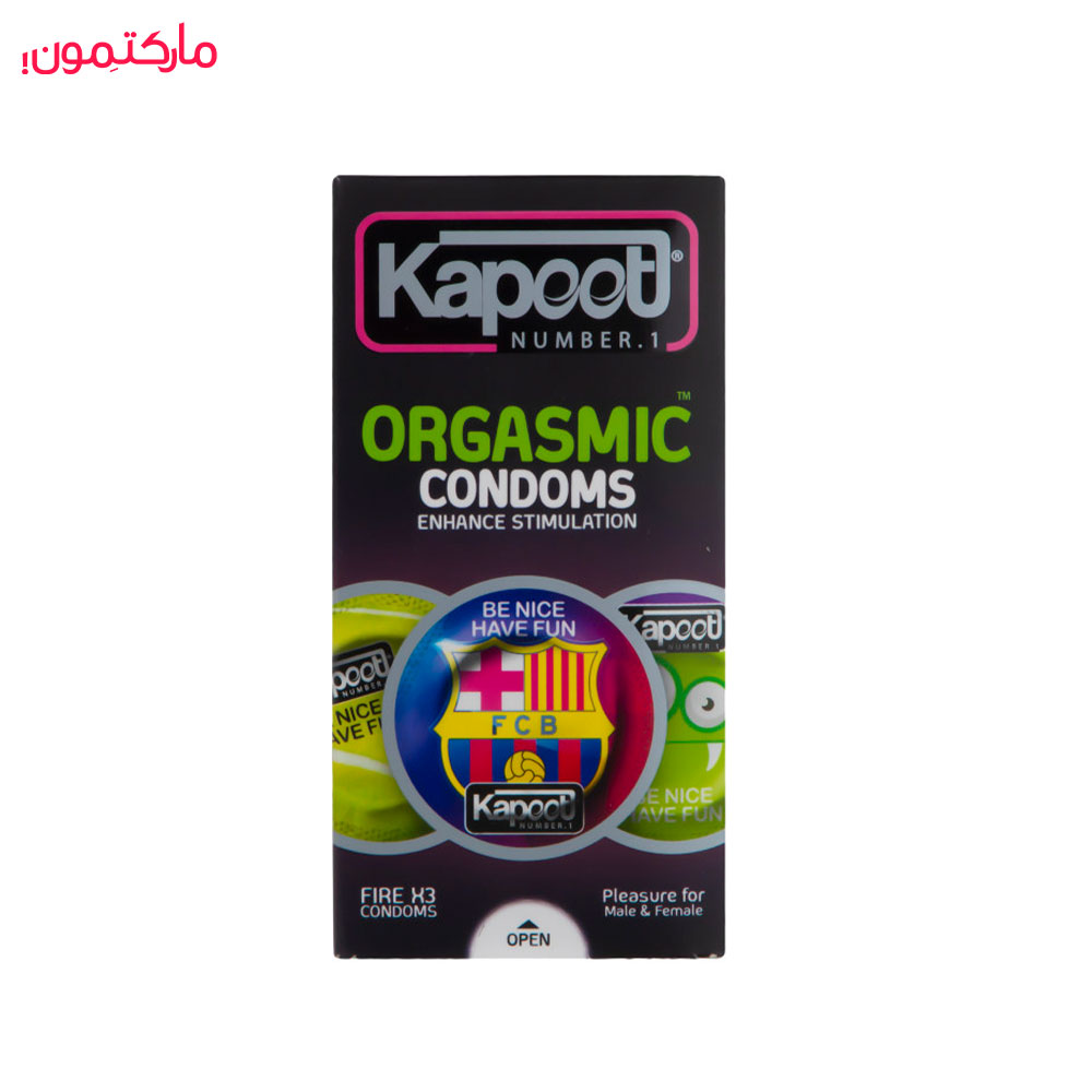 کاندوم کاپوت مدل Orgasmic بسته 12 عددی