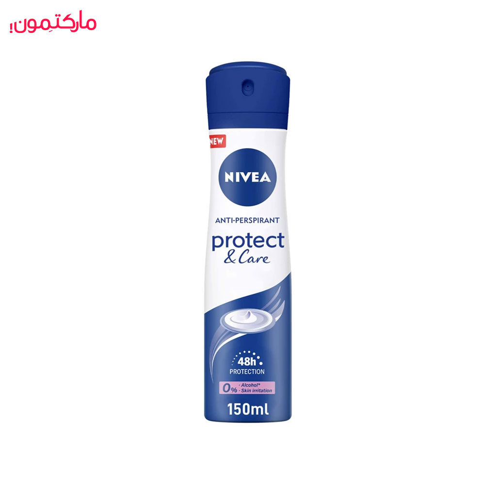 اسپری بدن زنانه نیوا مدل protect &amp; care حجم 150 میلی لیتر