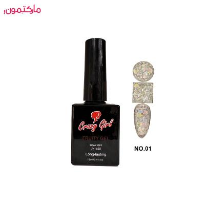 فروتی ژل کریزی گرل  crazy girl شماره 01 حجم 12 میلی‌لیتر