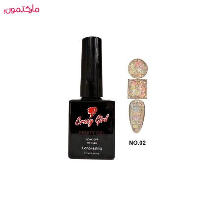 فروتی ژل کریزی گرل  crazy girl شماره 02 حجم 12 میلی‌لیتر