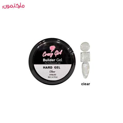 بیلدر ژل هارد ژل ( clear ) کریزی گرل  crazy girl حجم 30 میل