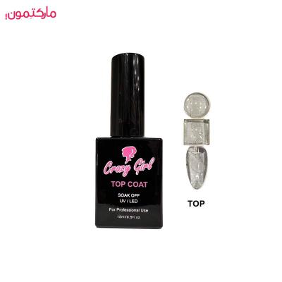 تاپ ژل کریزی گرل crazy girl حجم 12 میلی‌لیتر (بی رنگ)