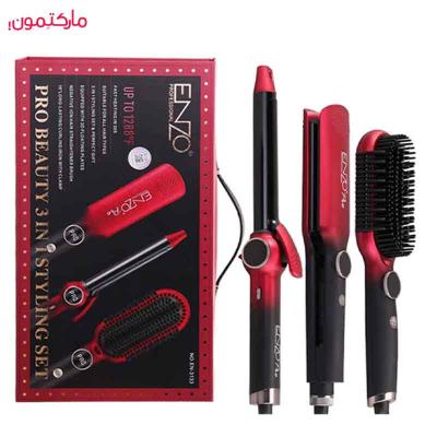 ست سه تکه انزو شامل اتو، فر کننده و حالت دهنده مو مدل EN-3311