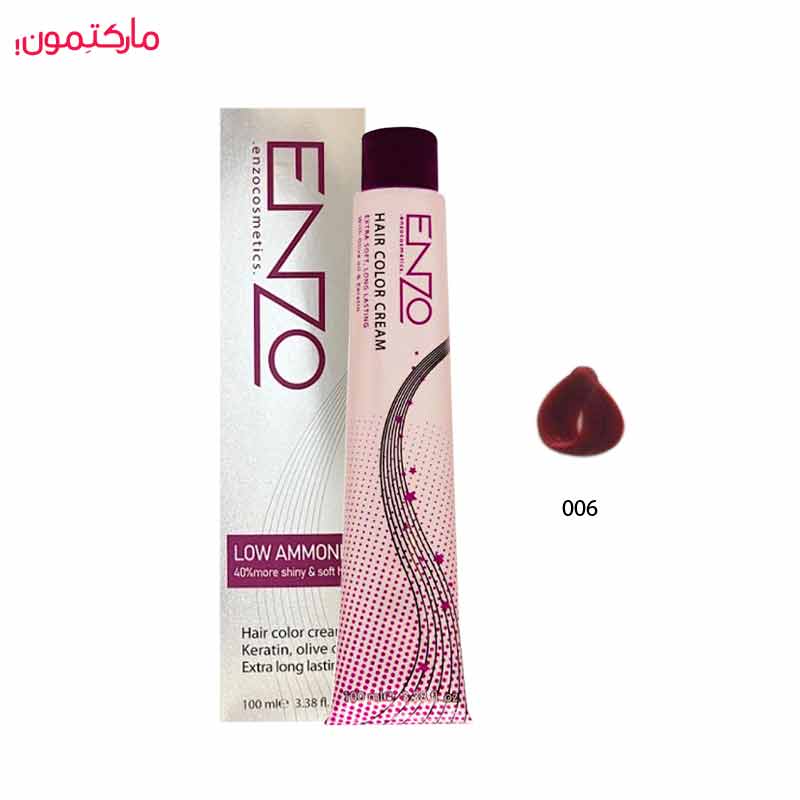 واریاسیون انزو شماره 006 رنگ قرمز 100 میلی لیتر