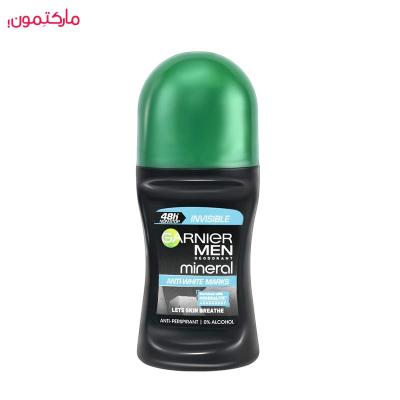 رول ضد تعریق مردانه گارنیر مینرال مدل Invisible anti white marks حجم ۵۰ میل