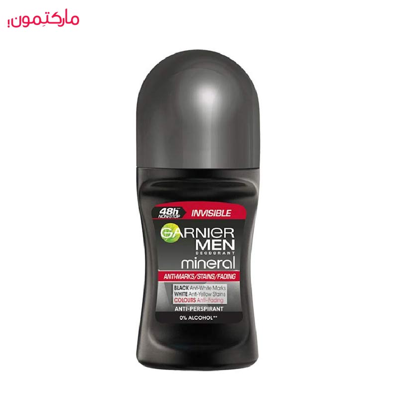 رول ضد تعریق مردانه گارنیر مینرال مدل Anti-marks/stains/fading حجم 50 میل