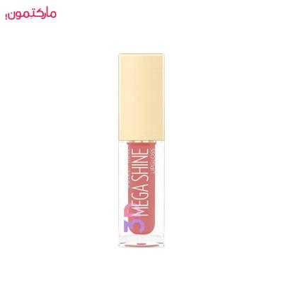 رژ لب مایع براق مگا شاین 3D MEGA SHINE گلدن رز شماره 106