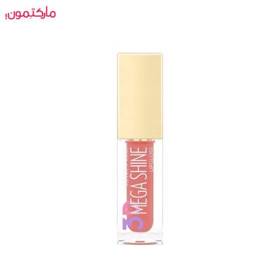 رژ لب مایع براق مگا شاین 3D MEGA SHINE گلدن رز شماره 107