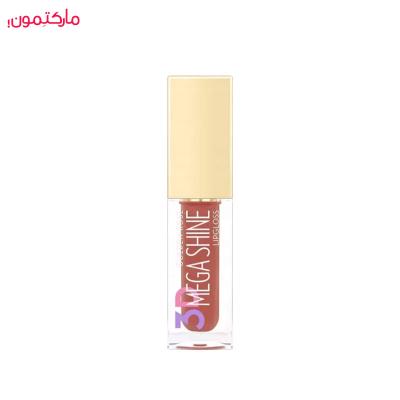 رژ لب مایع براق مگا شاین 3D MEGA SHINE گلدن رز شماره 112