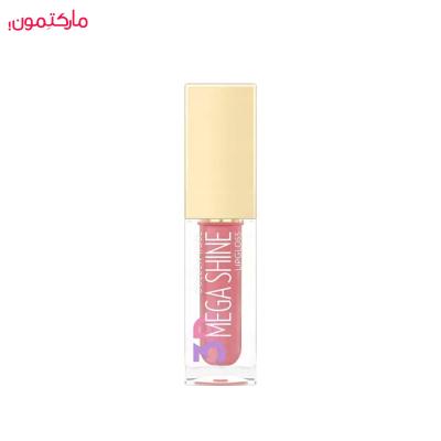 رژ لب مایع براق مگا شاین 3D MEGA SHINE گلدن رز شماره 114
