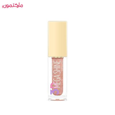 رژ لب مایع براق مگا شاین 3D MEGA SHINE گلدن رز شماره 119