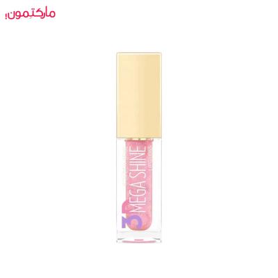 رژ لب مایع براق مگا شاین 3D MEGA SHINE گلدن رز شماره 121