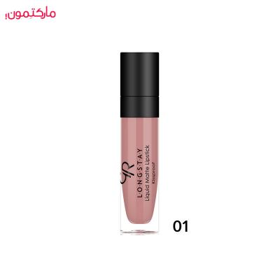 رژ لب مایع گلدن رز مات شماره 01