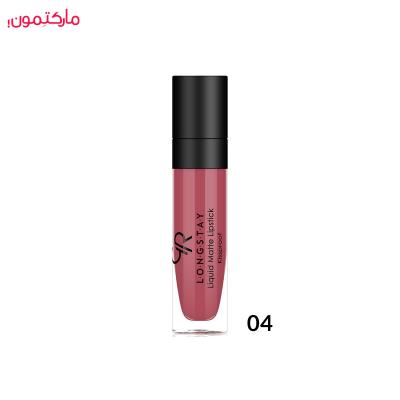 رژ لب مایع گلدن رز مات شماره 04