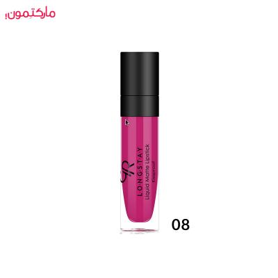 رژ لب مایع گلدن رز مات شماره 08