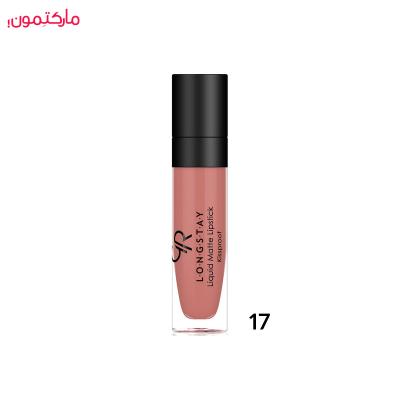 رژ لب مایع گلدن رز مات شماره 17