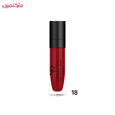رژ لب مایع گلدن رز مات شماره 18