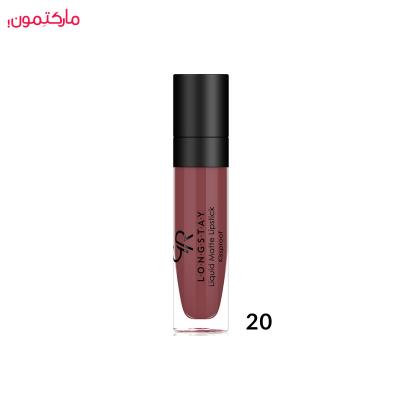 رژ لب مایع گلدن رز مات شماره 20