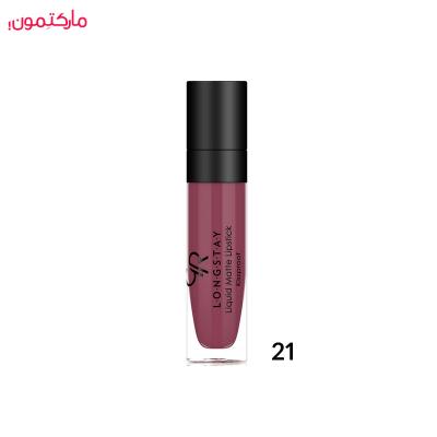 رژ لب مایع گلدن رز مات شماره 21
