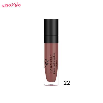 رژ لب مایع گلدن رز مات شماره 22