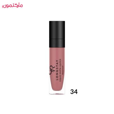 رژ لب مایع گلدن رز مات شماره 34