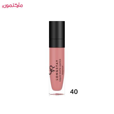 رژ لب مایع گلدن رز مات شماره 40