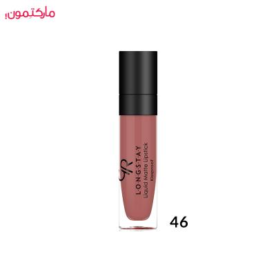 رژ لب مایع گلدن رز مات شماره 46