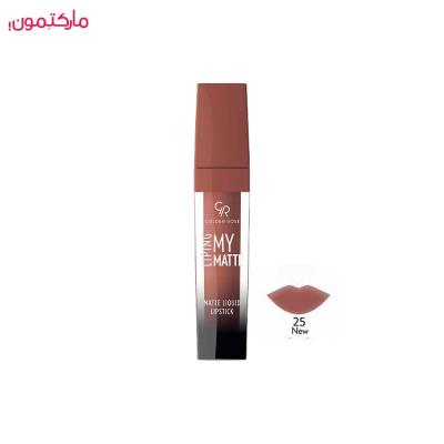 رژ لب مایع مات لیپینگ گلدن رز Golden Rose Liping Matte liquid lipstick شماره 25