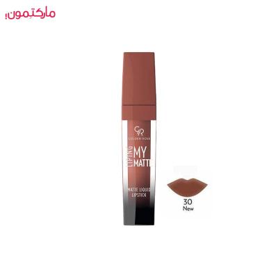 رژ لب مایع مات لیپینگ گلدن رز Golden Rose Liping Matte liquid lipstick شماره 30