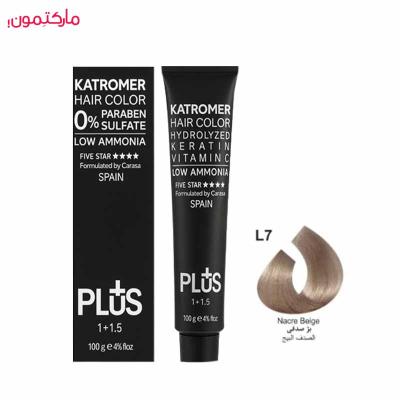 رنگ مو کاترومر شماره L7 رنگ بژ صدفی 100 میل