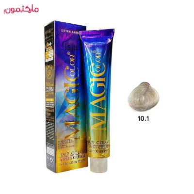 رنگ مو کم آمونیاک مجیکالر شماره 10.1 رنگ بلوند دودی پلاتینه روشن 100 میل