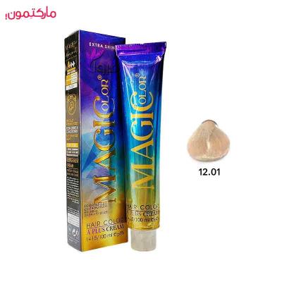 رنگ مو کم آمونیاک مجیکالر شماره 12.01 رنگ وانیلی 100 میل