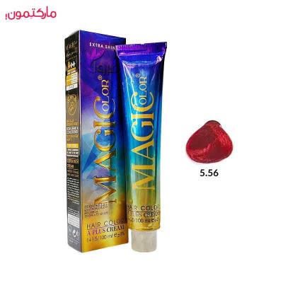 رنگ مو کم آمونیاک مجیکالر شماره 5.56 رنگ انگوری تیره 100 میل