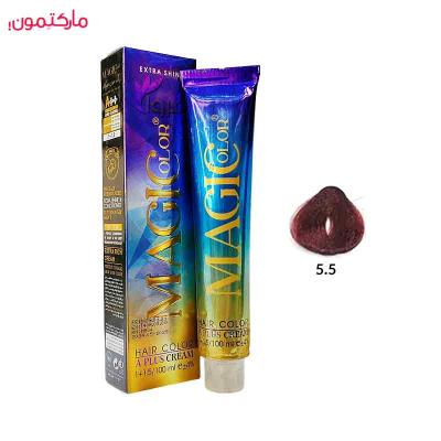 رنگ مو کم آمونیاک مجیکالر شماره 5.5 رنگ قرمز 100 میل