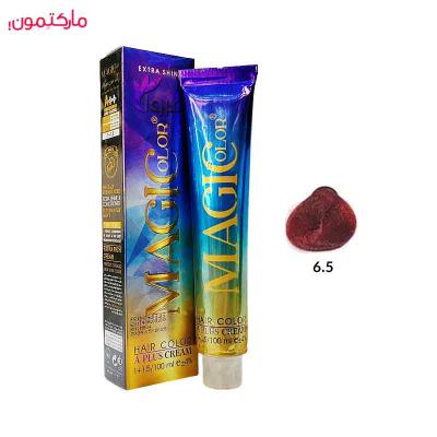 رنگ مو کم آمونیاک مجیکالر شماره 6.5 رنگ قرمز آتشین 100 میل