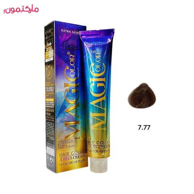 رنگ مو کم آمونیاک مجیکالر شماره 7.77 رنگ بلوند شکلاتی متوسط 100 میل