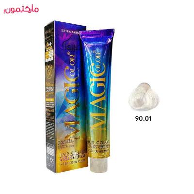 رنگ مو کم آمونیاک مجیکالر شماره 90.01 رنگ نقره ای  100 میل