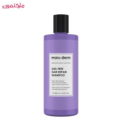 شامپو ترمیم کننده مارودرم بدون سولفات برای موهای آسیب‌دیده 400 میلی‌لیتر