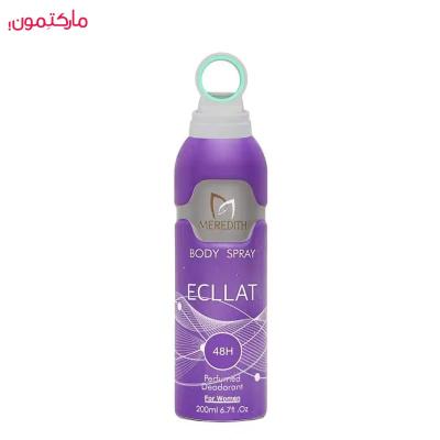 اسپری بدن زنانه مردیت Meredith مدل اکلت حجم 200 میلی لیتر