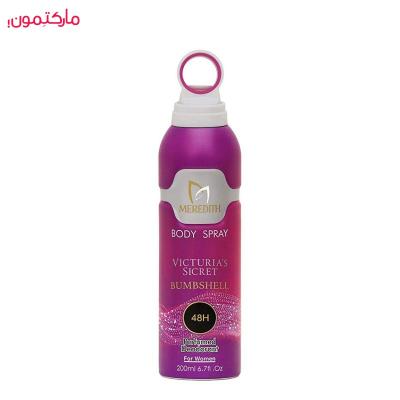 اسپری بدن زنانه مردیت Meredith مدل ویکتوریا سکرت بامبشل حجم 200 میلی لیتر
