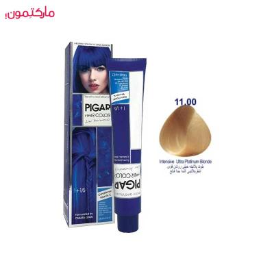 رنگ مو پیگار شماره 11.00رنگ بلوند پلاتینه خیلی روشن قوی 100 میل