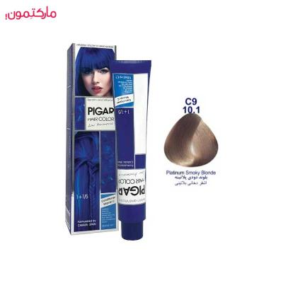 رنگ مو پیگار شماره 10.1- C9 رنگ بلوند دودی پلاتینه 100 میل