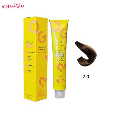 رنگ مو پیگو شماره 7.0 رنگ بلوند متوسط 100 میل