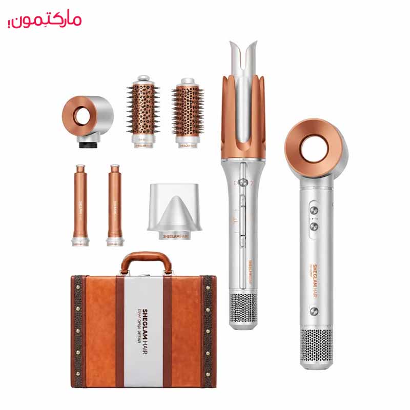 پک سشوار چندکاره شیگلم مدل Dyson Design ۲۰۰۰ وات همراه با کرلی