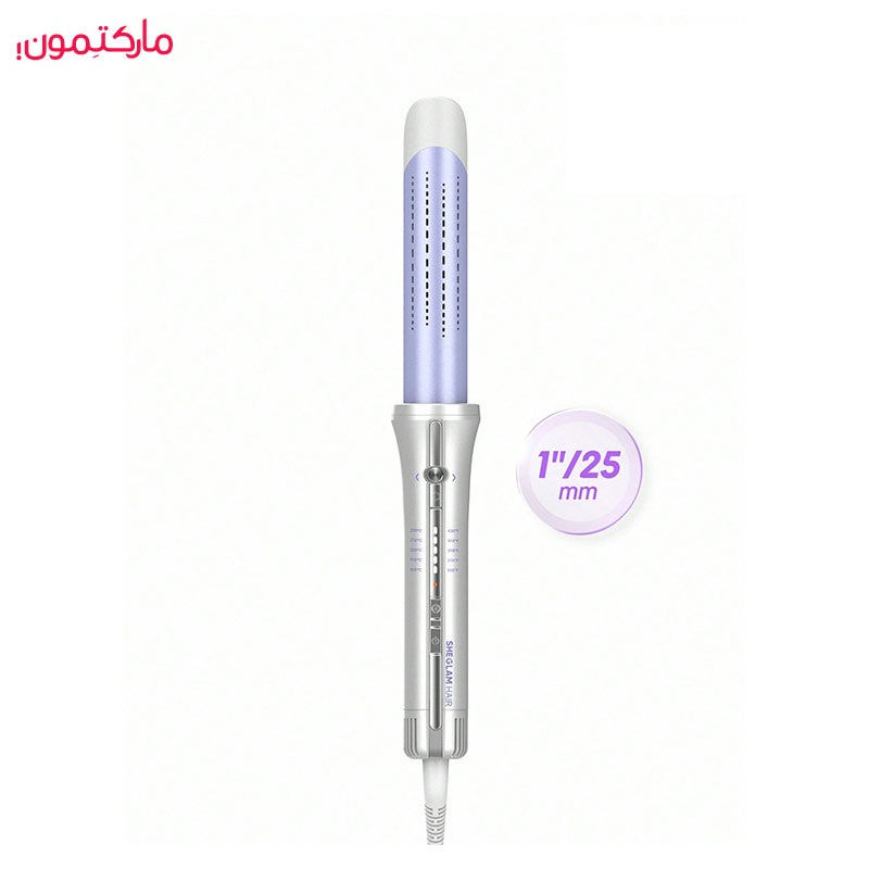 دستگاه 3 در 1 فر کننده و اتو مو باد سرد شیگلم سایز 25