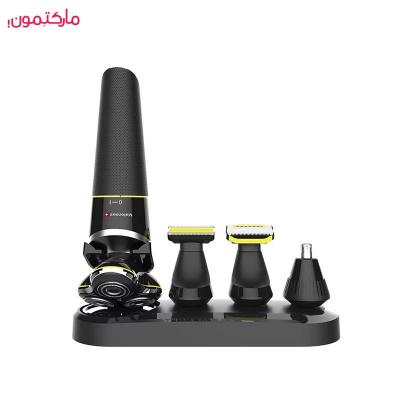 ماشین اصلاح سه تیغ حرفه ای والوروس valorous به همراه موزن گوش و بینی، خط زن ، سری اصلاح بدن (1in 4 ) LCD