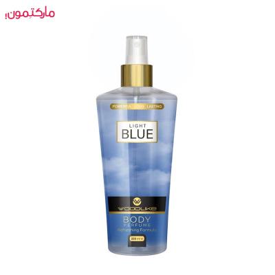 بادی اسپلش مردانه وودلایک مدل LIGHT BLUE  ( لایت بلو) حجم 250 ميلی لیتر